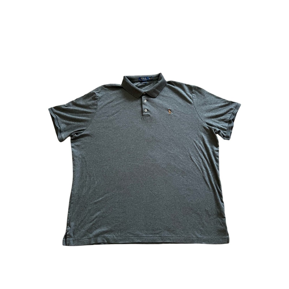 POLO Ralph Lauren Classic Fit 100% Cotton Dark Gray Mens Polo XXL
